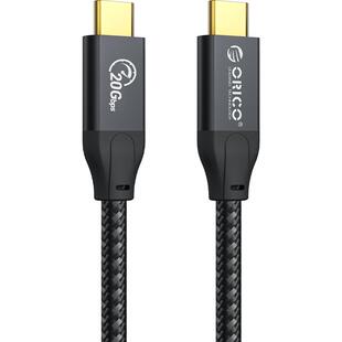 ORICO奥睿科双typec数据线全功能20Gbps视频线4k投屏usb3.2Gen2公对公otg雷电4/3传输电脑移动硬盘100W快充15