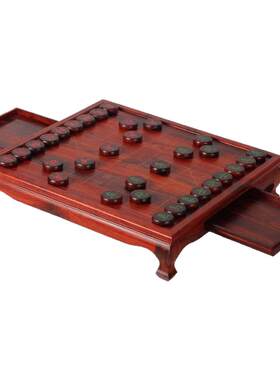 雅轩斋红木小叶紫檀套装象棋盘