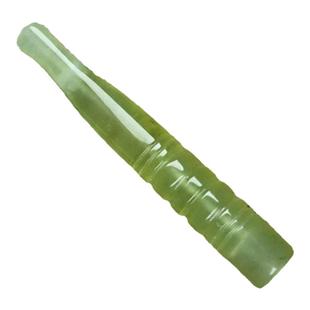包邮玉石烟嘴岫玉烟斗男士香烟嘴扁嘴烟具烟锅粗细通用非过滤嘴