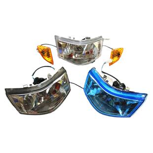 包邮摩托车配件改装件林海100国三福喜巧格一代前大灯转向灯总成