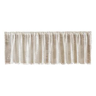 法式复古门帘半帘窗帘短款帘美式隔断帘厨房窗户柜子遮挡帘免打孔