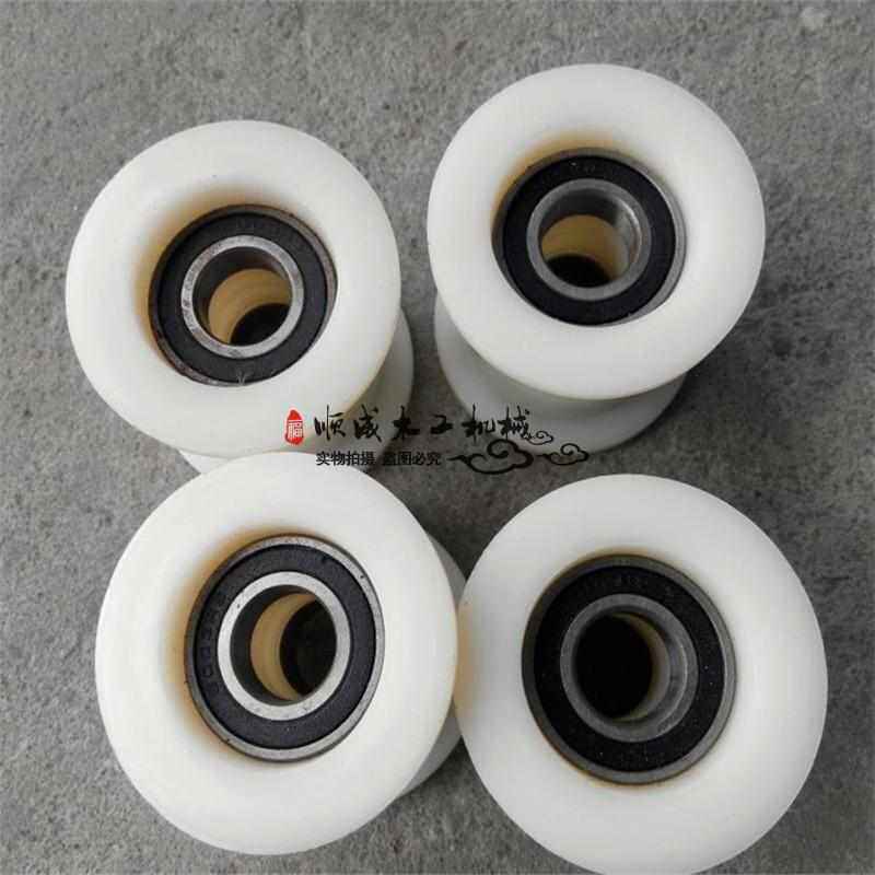 精密载板锯木工机械配件推台锯滑轮偏心轮塑料尼龙轮输送滚封边机