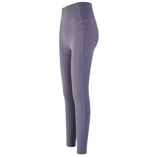 健身女孩高腰瑜伽裤收腹提臀无尴尬线普拉提裸感外穿紧身运动长裤