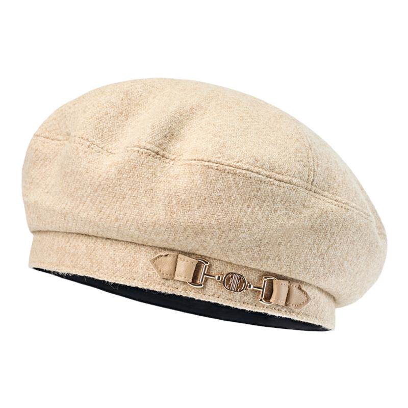 ELLE秋冬季羊毛贝雷帽