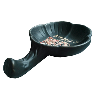 多款两用精美工艺陶瓷笔搁笔架毛笔架小楷毛笔沾墨汁可做砚台