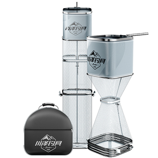 川泽新款方形鱼护鱼网兜野钓专用速干防挂渔护高端小型便携活鱼袋