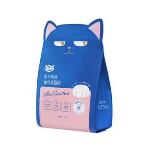喔喔wowo猫粮成幼猫营养全价冻干三鲜猫粮10kg20斤官方非旗舰店