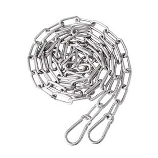 304不锈钢晾衣绳链条晒衣服绳子室外阳台晾衣杆铁链挂钩钢丝绳扣