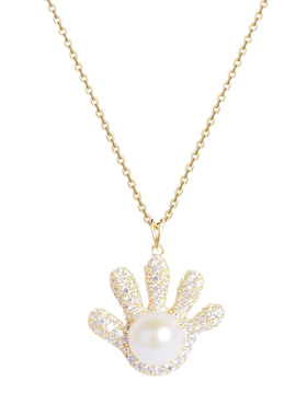 掌上明珠不褪色925天然珍珠项链