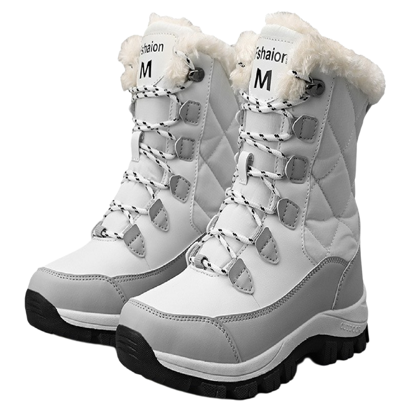 东北加厚加绒高帮雪地靴女防水防滑大棉鞋哈尔滨雪乡保暖旅游装备