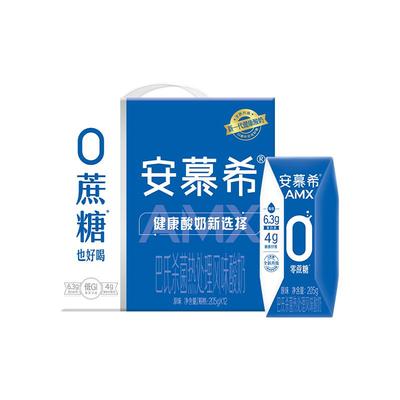 安慕希0蔗糖小黑钻酸奶200g*12