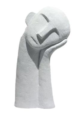 欧式简约人物雕塑家居桌面摆件