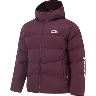 李宁P棉服男士冬季官方新款CBA短款外套保暖加厚连帽宽松运动上衣