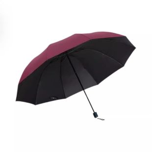 雨伞女晴雨两用手动折叠商务男女加固大号双人黑胶防晒遮阳太阳伞