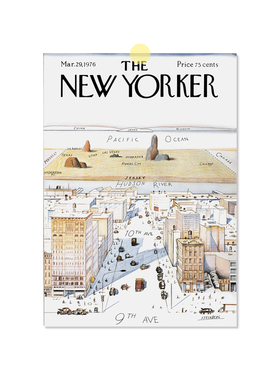纽约客海报｜欧式简约小众｜New Yorker｜清新文艺卧室工作室海报