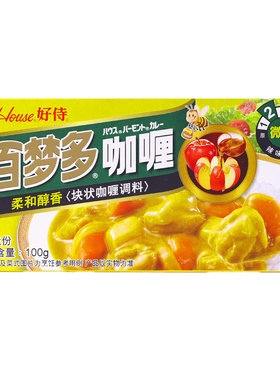 好待百梦多咖喱块原味微辣炒饭酱