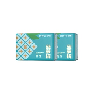 【弱酸护臀】巴布豆菠萝裤拉拉裤植萃弱酸纸尿裤L-4XL婴儿尿不湿