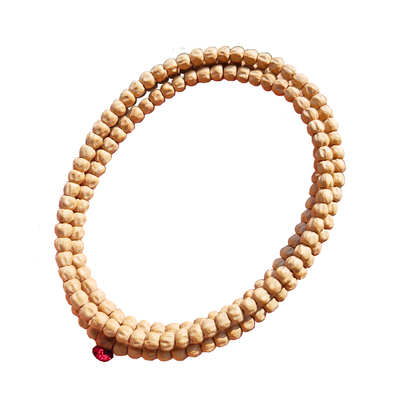 福利『粉皮金豆』天然粉皮小金豆百香籽108长串柏香籽菩提 好皮质