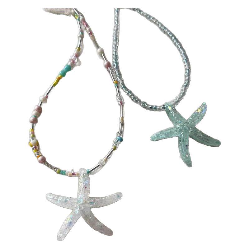 海边度假风可爱海星y2k辣妹项链女锁骨链2025新款小众高级感颈链