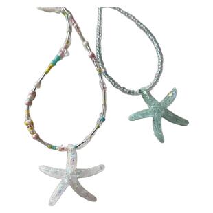 海边度假风可爱海星y2k辣妹项链女锁骨链2025新款小众高级感颈链