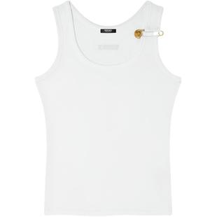 【季末优惠】VERSACE/范思哲 女士Safety Pin罗纹坦克背心
