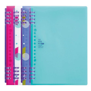 日本kingjim锦宫活页本大学生简约B5扣环式可拆卸可换替芯A4彩色活页笔记本轻薄记事本子A5线圈本活页夹日记