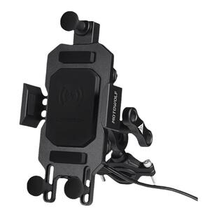 摩多狼摩托车手机支架减震无线充电摩旅骑行导航架防震防抖固定架