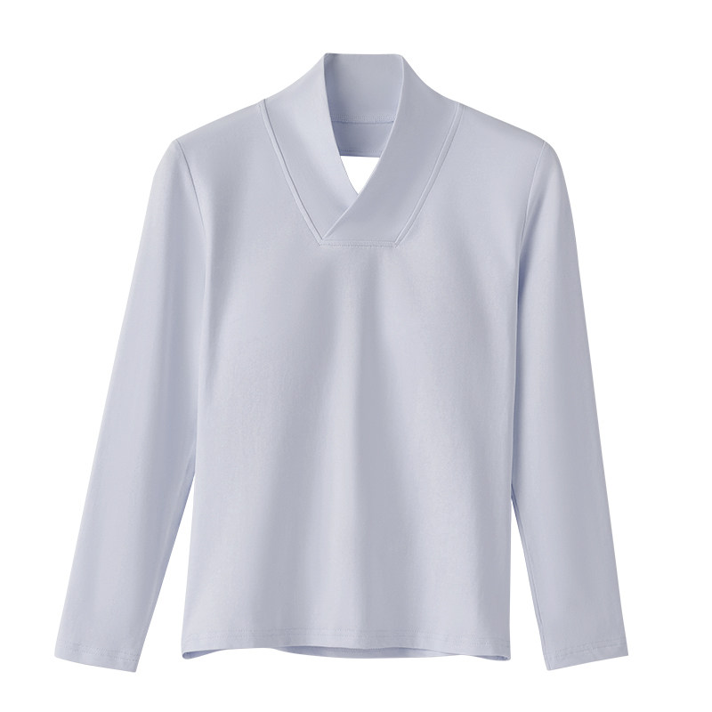 【襦沐令】汉服纯棉中衣女汉服内搭里衣白色自带胸垫打底衣美背