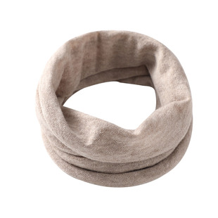 围脖女春季薄款羊绒围巾男套头空调房护颈椎保暖防风针织纯色脖套