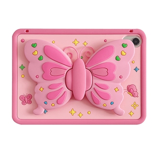 春天少女粉色蝴蝶iPad10保护套2022新款适用苹果iPad10.2寸789代mini6平板Air4/5防摔软壳pro硅胶日韩女款9.7