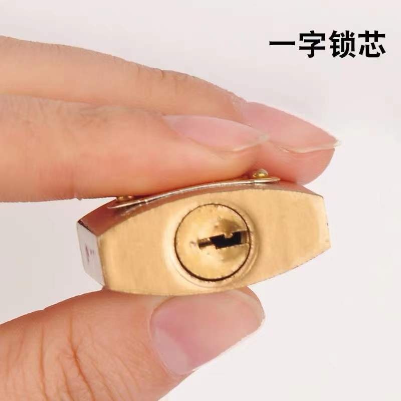 仿铜挂锁子批发通开铁锁防盗锁小锁头现货家用电表箱锁大门锁