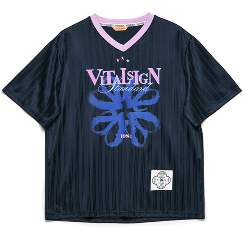 VITALSIGN设计师印花短袖T恤