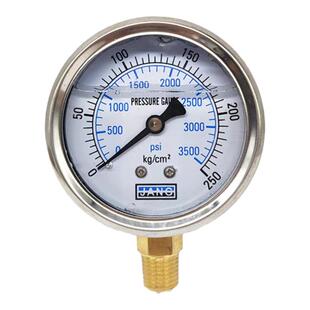 不锈钢外壳YN60耐震压力表防震抗震10/150/100/250KG液压表油压表