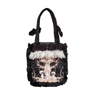 【现货】豹了个猫原创Lolita重逢世界印花口水包日常手提可爱配饰