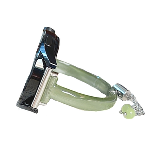 壳里斯iwatch表带S11猫眼树脂金属链条手镯适用S10苹果applewatch华为GT6手表FIT4红米5小米9pro小众高级感SE