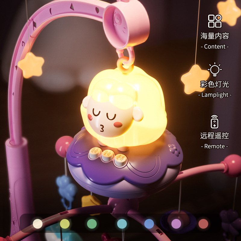 床铃婴儿悬挂式床头挂饰旋转支架宝宝音乐摇铃0-1新生儿岁音乐盒