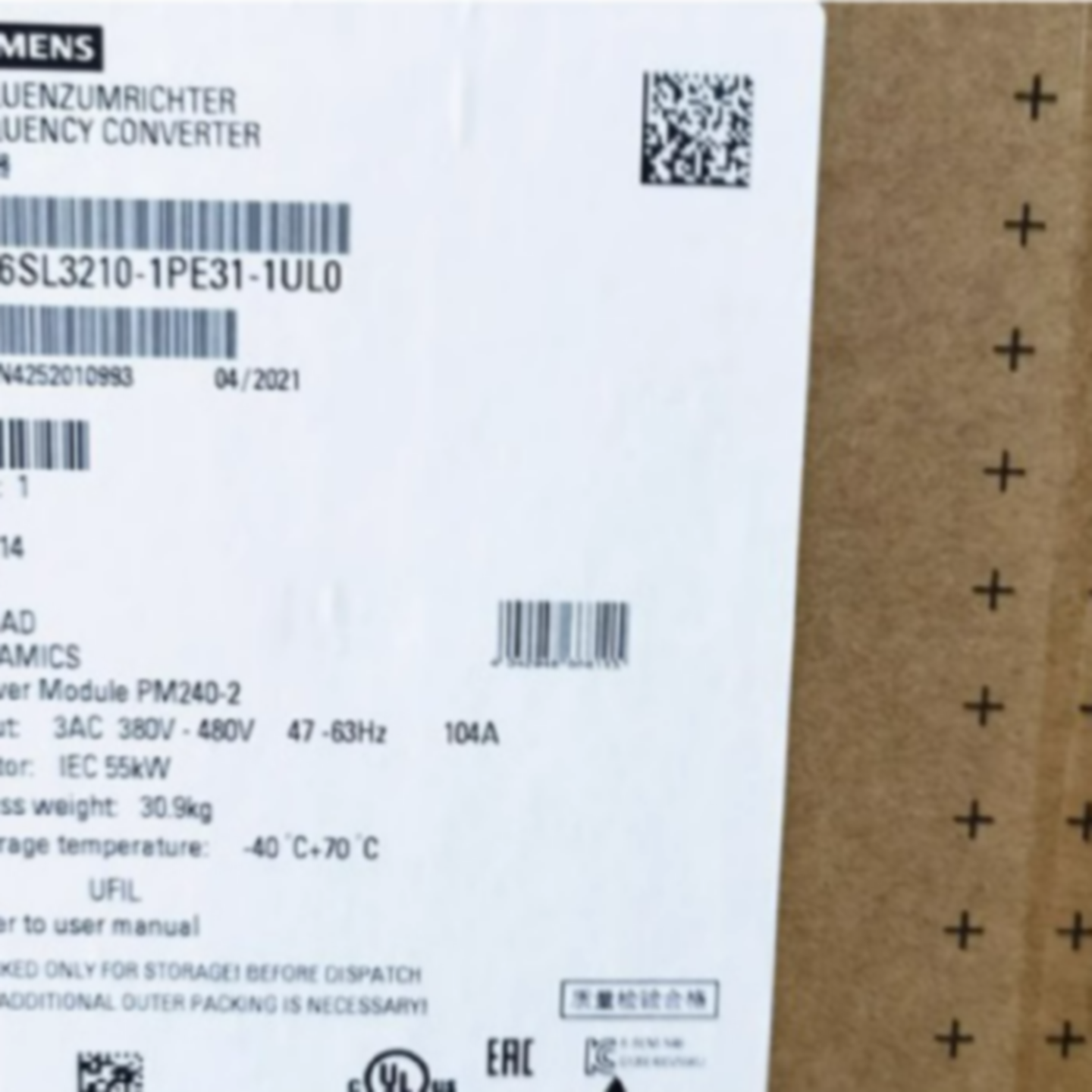 议价6SL3210-1PE32-1UL0西门子G120变频器带斩波器6SL32101PE321U