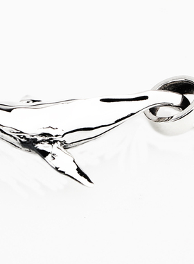 男女925纯银鲸鱼鲸落ins风吊坠