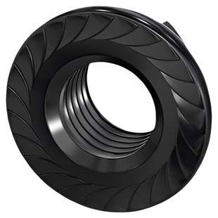 国标 8.8级/10.9级 高强度法兰螺母 六角防滑螺丝帽 带垫带齿螺帽