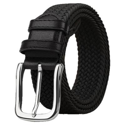 松紧弹力裤腰带女帆布编织皮带