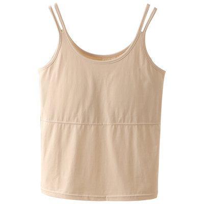 防凸点带胸垫吊带女背心文胸一体