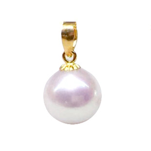 特价特价 日本Akoya海水珍珠吊坠 阿古屋海水珍珠 18K金珍珠项坠