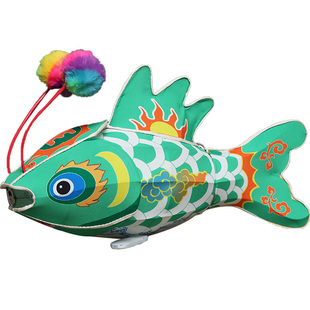 宋制非遗鱼灯笼安徽歙县非遗手工瞻淇竹杆手持发光锦鲤金鱼灯成品