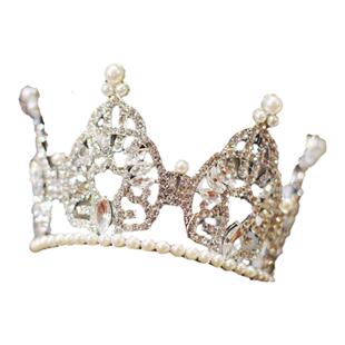 圆形小皇冠头饰成人新娘王冠欧式宫廷公主儿童生日发饰高端女芭蕾