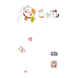 奶茶店装饰欢迎光临玻璃门贴纸创意服装咖啡饭店广告招财猫静电贴