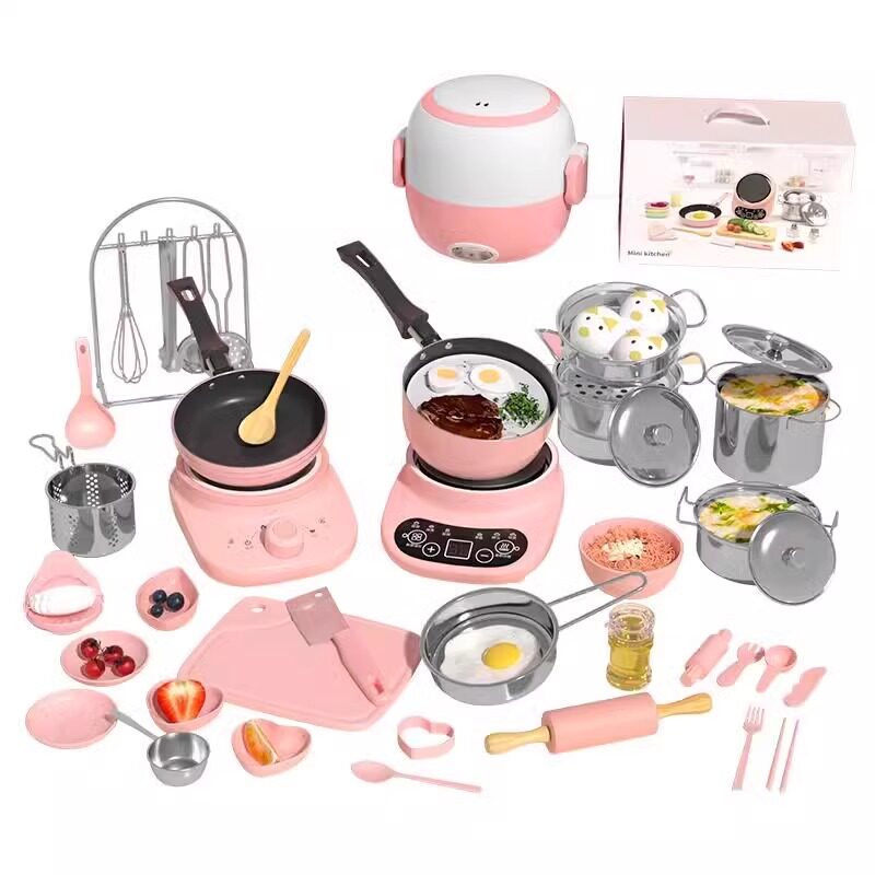 迷你小厨房真煮全套装可做饭玩具