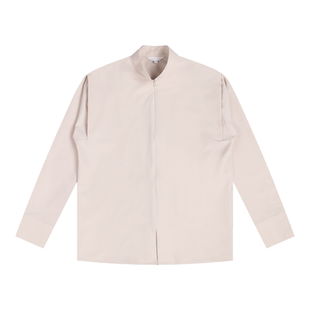 乱山昏 新中式国风立领飞袖假两件隐形拉链前襟衬衫 春秋长袖日常