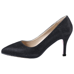 新款胖脚肥脚宽大码女鞋脚背高41加肥43加大码高跟鞋女小码单鞋秋