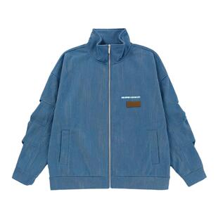 BJHG不计后果灯芯绒夹克外套男款冬潮牌复古做旧高级感棒球服外套