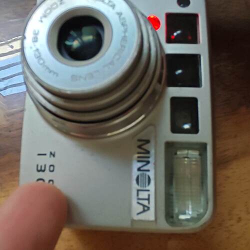 【议价】美能达zoom130c傻瓜全自动，快门按键缺失，